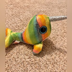 Ty beanie boo Colorful Plush Narwhal Toy